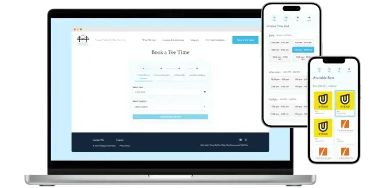 Golf In Club Booking Platform